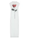 Osklen Rose Maxi Dress In White