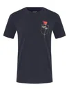 Osklen Rose-print Emblem T-shirt In Black