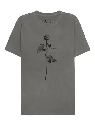 Osklen Rose T-shirt In Gray