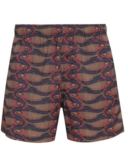Osklen Sardina Swim Shorts In Brown