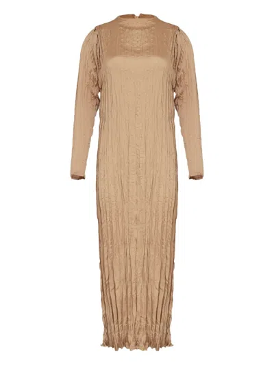 Osklen Satin Dress In Neutral
