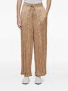 Osklen Satin-finish Trousers In Brown