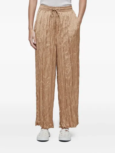 Osklen Satin-finish Trousers In Brown