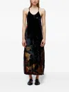 Osklen Scoop-neck Slip Midi Dress In Black