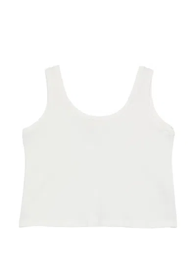 Osklen Scoop-neck Sleeveless Top In White