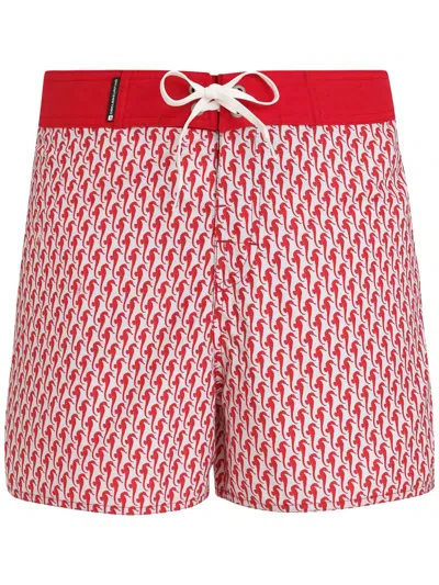 Osklen Sea Horse Print Bermuda Shorts In White