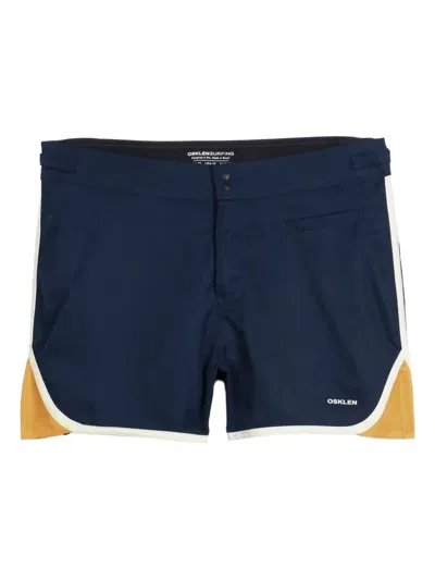 Osklen Seventy-texture Shorts In Blue