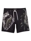 Osklen Shell-print Swim Shorts In Black