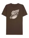 Osklen Shell-print T-shirt In Brown