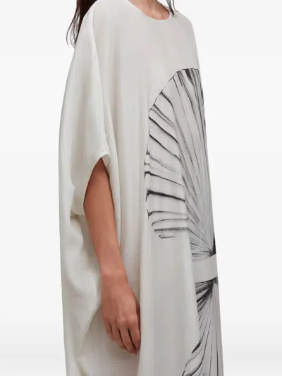 Osklen Shell-print Dress In White