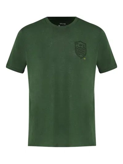 Osklen Shield-emblem T-shirt In Green