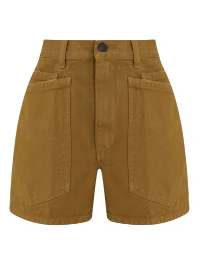 Osklen Short Cut Color Shorts In Brown