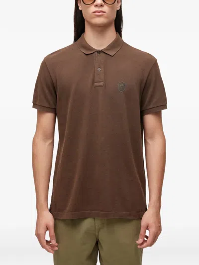 Osklen Short-sleeve Polo Shirt In Brown