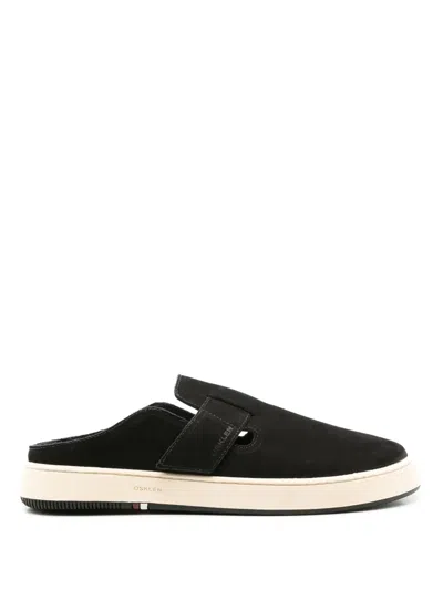Osklen Side Logo-print Slip-on Sneakers In Black