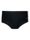 Osklen Side-striped Swim Shorts In Black