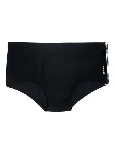 Osklen Side-striped Swim Shorts In Black