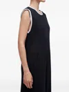Osklen Sleeveless Contrast-trim Jumpsuit In Black