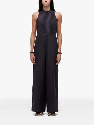 Osklen Sleeveless Halterneck Jumpsuit In Black