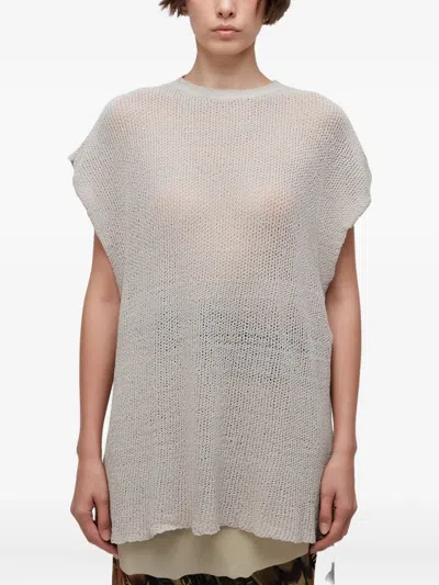 Osklen Sleeveless Knit Top In Gray