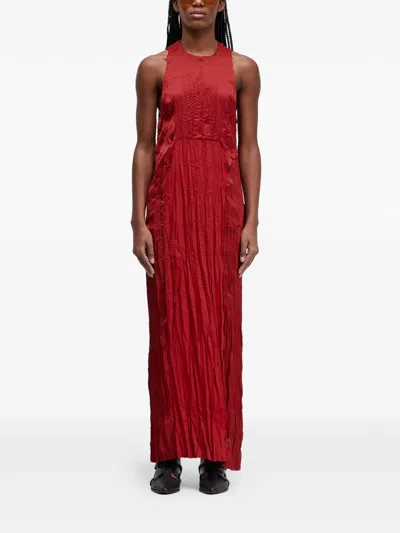 Osklen Sleeveless Midi Dress In Red