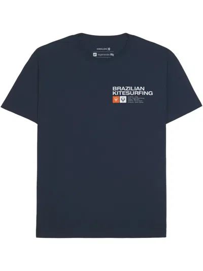 Osklen Slogan-print T-shirt In Blue