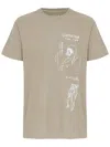 Osklen Small Drawings T-shirt In Nude