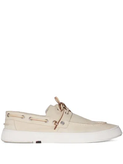Osklen Soho Dockside Boat Shoes In Neutral