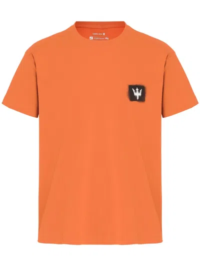 Osklen Sprayicon-print T-shirt In Orange
