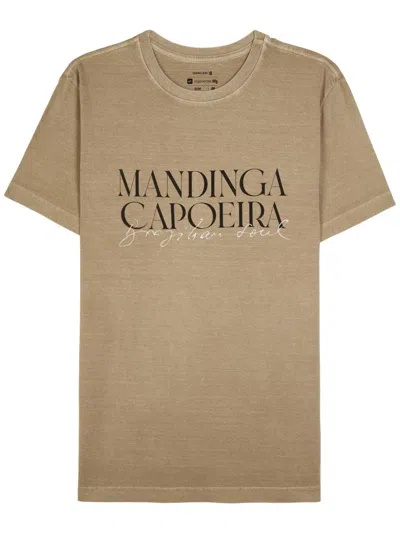 Osklen Stone Mandinga Mc T-shirt In Nude