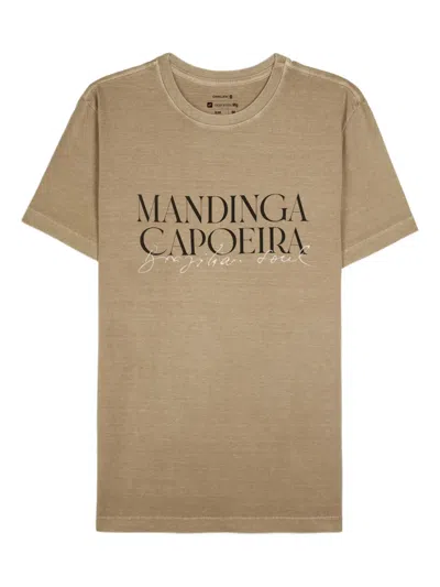 Osklen Stone Mandinga Short-sleeve T-shirt In Brown