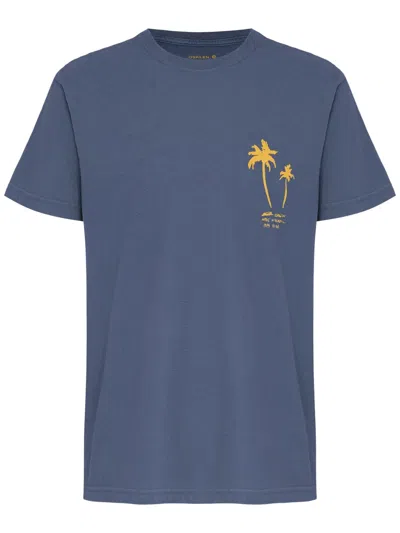 Osklen Stone Palm Sketches T-shirt In Blue