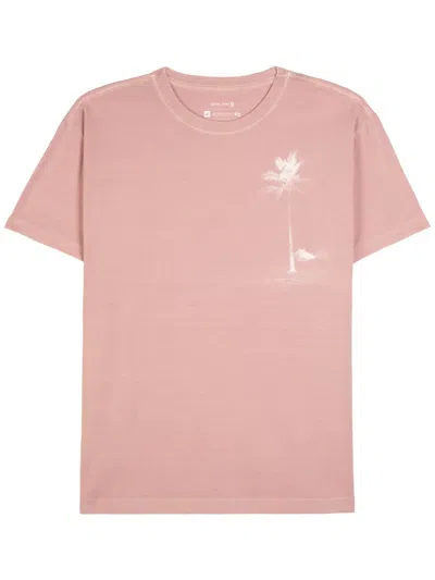 Osklen Stone Rio Postcard Mc Tシャツ In Pink