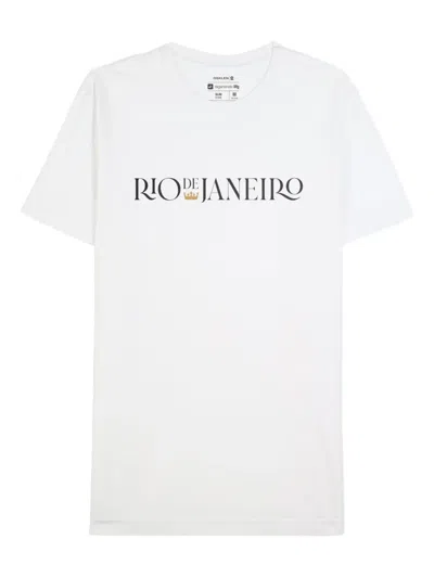 Osklen Stone Rio Serifado Mc T-shirt In White