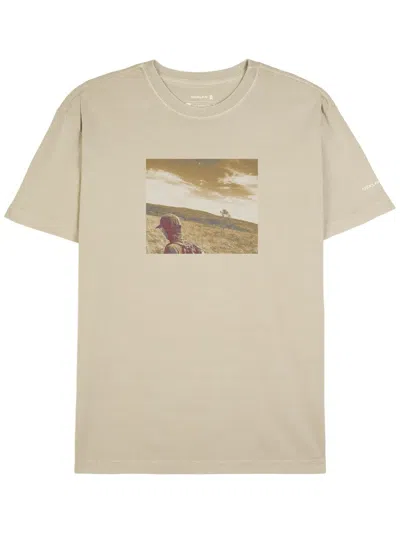 Osklen Stone Trkk College Mc T-shirt In Neutral