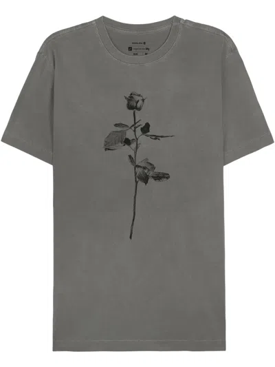 Osklen Store Rose T-shirt In Gray