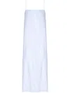Osklen Strapped Pleated Midi Dress In White