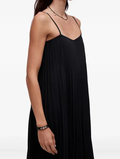 Osklen Strappy Pleated Jumpsuit In Black