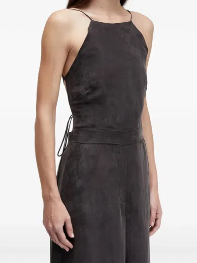 Osklen Straps Backless Jumpsuit In Black
