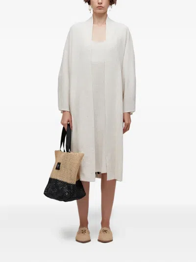 Osklen Stripe-detail Coat In White