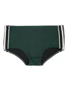 Osklen Stripe-detail Swim Briefs In Green