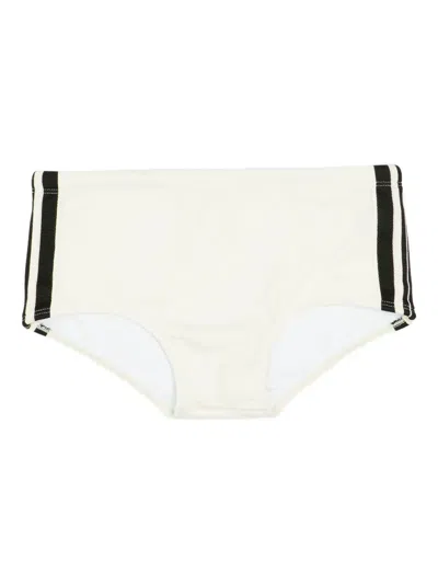 Osklen Stripe-detail Swim Trunks In Neutral