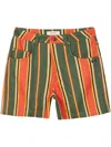 Osklen Striped Bermuda Shorts In Multi