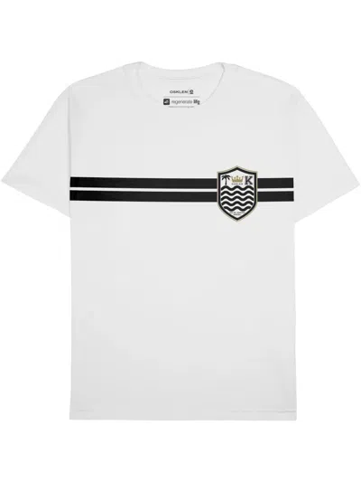 Osklen Striped Crest T-shirt In Yellow