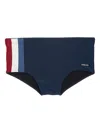 Osklen Striped-detail Swim Trunks In Blue