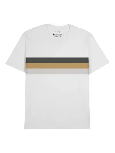 Osklen Striped-detail T-shirt In White