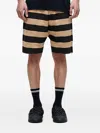 Osklen Striped-pattern Bermuda Shorts In Brown