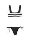 Osklen Striped Side-tie Bikini In Multi