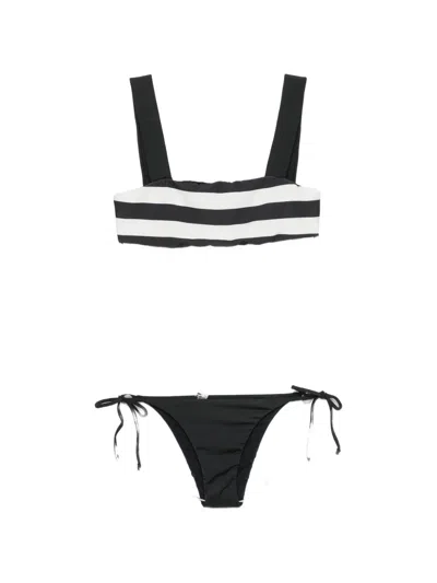 Osklen Striped Side-tie Bikini In Multi