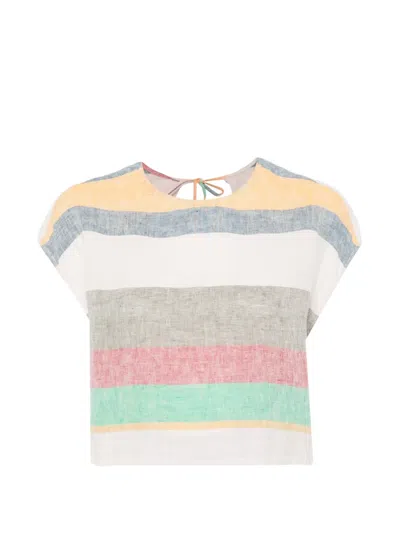 Osklen 스트라이프 타이 넥 탑 In Multi