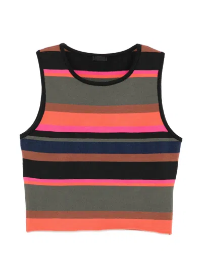 Osklen Striped Top In Black